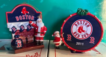 Boston Red Sox MLB Ornaments - Drum And Fireplace