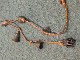 Brass Chimes Bell On Rope