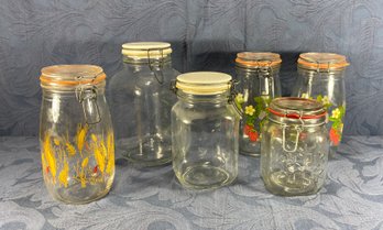 Decorative Glass Canning Jars