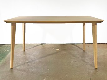 A Modern Oak Desk Or Dining Table 'Lisabo' By Ikea (2 Of 2)