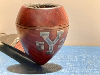 Yale Class Of 1953 Tobacco Pipe With Sterling Hallmarked Ferrule