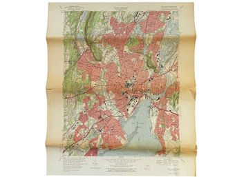 1967 New Haven Quadrangle Map - United States Dept. Of The Interior Geological Survey