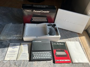 RARE Original Circa 1980s TIMEX SINCLAIR 1000 PERSONAL COMPUTER- Unused In Box With Paperwork