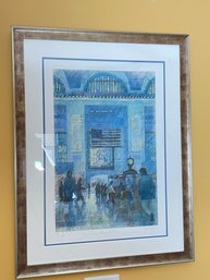 Art Print Of Grand Central Station In Frame - Numbered And Artist Signed