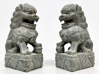 A Pair Of Vintage Chinese Export Foo Dogs