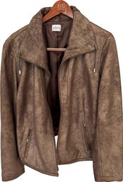 A Distressed Leather Jacket From Chicos