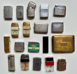 19 Antique & Vintage Lighters & Cigarette Boxes