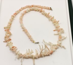 Vintage Coral Necklace 22 Inches Long