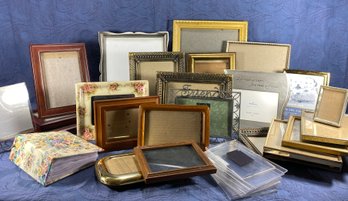 Large Assortment Of Picture Frames