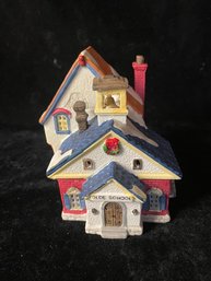 Lemax 1993 Porcelain Christmas Village Olde School House