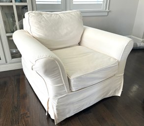 Pottery Barn Twill Slipcovered Chair