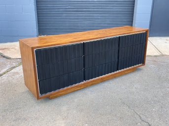 Mid Century Founders 9-Drawer Dresser With Chrome Trim