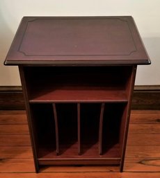 New In Box Thomas Paconi Wood Veneer Phonograph Stand W/wood Dividers