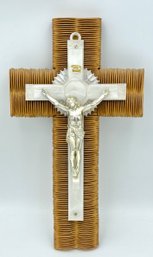 Vintage Tramp/Folk Art Crucifix Dated 1957