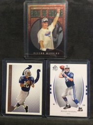 Lot Of 3 Peyton Manning Cards - M