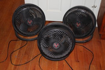 Lot Of Three 15' Vornado Air Circulators