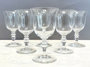 A Set Of 6 Baccarat Wine Glasses