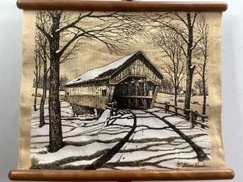 Winter Bridge Tapestry