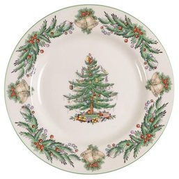 Set Of Eight Christmas Tree Garland Dinner Plates By Spode (Retail $79 Each )