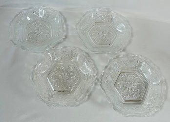 Lot Of Small Pressed Glass Bowls