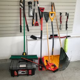 EVEN THE TOOLS ARE LIKE NEW ! - Broom - Shovel - Rake - Wrenches - Pruners - Tool Box - B & D Cordless Trimmer