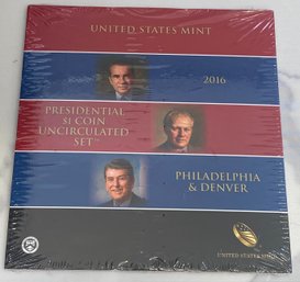 2016 United States Mint Presidential $1 Coin Uncirculated Set