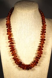 Genuine Amber Beaded Necklace