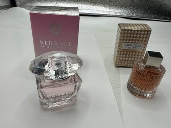 Versace Bright Crystal .17 Oz.  & Jimmy Choo Perume