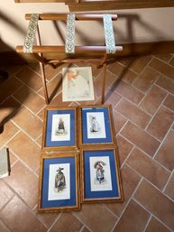 DECORATIVE PRINTS AND A STAND