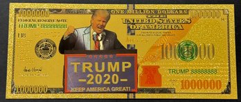 Gold Colored Trump Bill