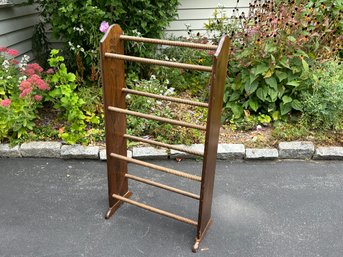 Vintage Wooden Quilt Rack