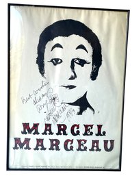 1983, Marcel Marceau Signed Poster.