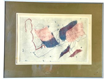 Jane Baker Willoughby Signed Monoprint Titled ' Kite III'