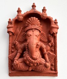 A Cast Earthenware Ganesha