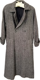 A Tweed Overcoat From Perry Ellis - Size Unknown