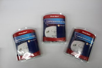 Lot Of Three New In Packaging Carbon Monoxide Alarms By First Alert