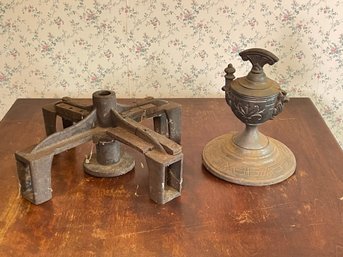 2 Pcs Of Cast Iron Objects