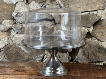 A Diner-Style Cake Pedestal With Dome By Table Craft