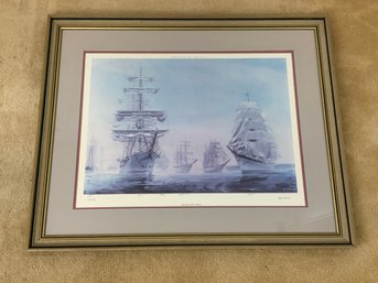 Framed Bicentennial Tall Ships Print