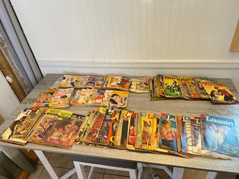 Huge Lot Of Old Comic Books And Magazines