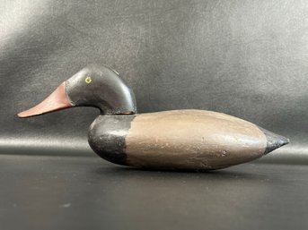 A Collectible Vintage Handcrafted Decoy: Canvasback Drake