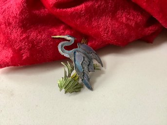 Vintage Silver Bird Broach