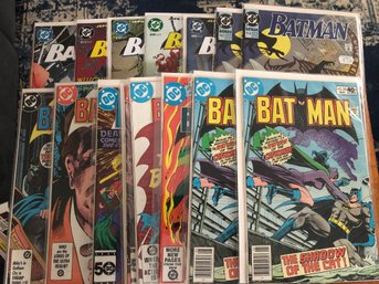 15 Batman Comicbooks.     Lot 19