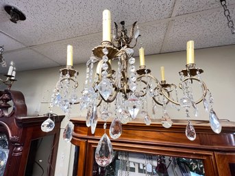 Crystal 6 Arm Drop Chandelier