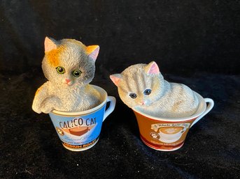 2 Kayomi Harai Coffee Cats Set