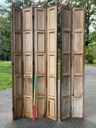 Paneled Floor Screen, Room Divider, Very Large, Very Tall