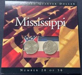 U.S. Minted Quarter Dollar Mississippi