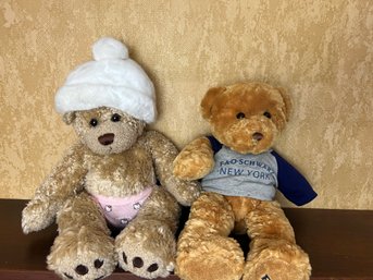 Two Build-a-Bear Teddy Bears