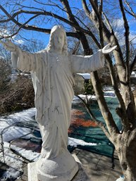 Sacred Heart Of Jesus Concrete Lawn Statue