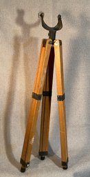 Vintage Wood & Metal Tripod Stand